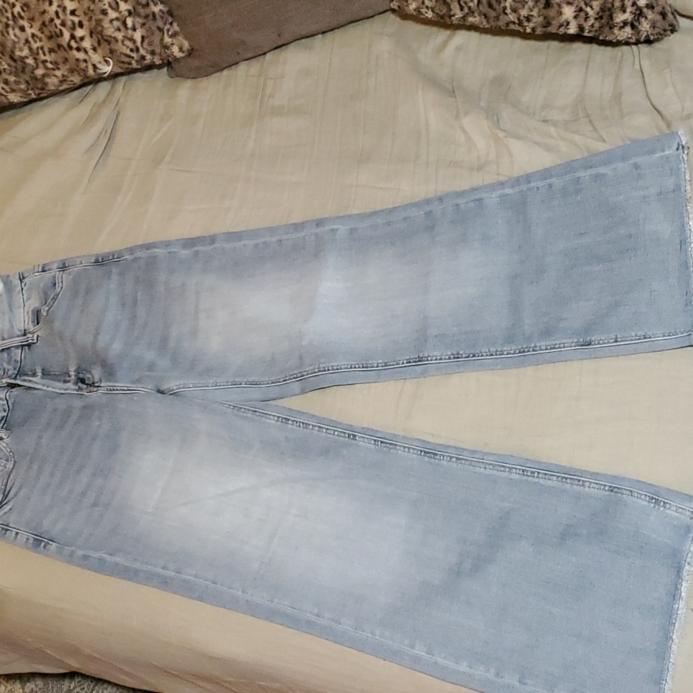 Mica The VEGA JEANS Polkadot Alley Light Blue WIDE LEG  Jeans
